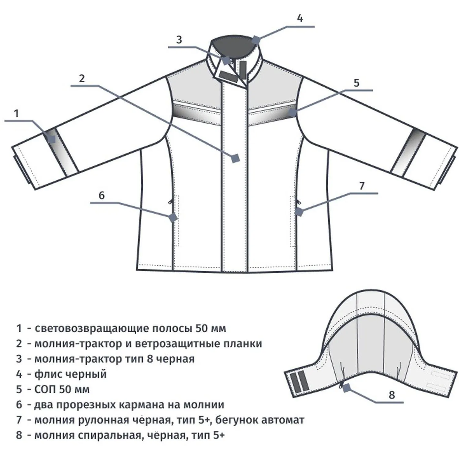 Куртка зим жен з46 сер/крас 96-100/182-188 - фото 21