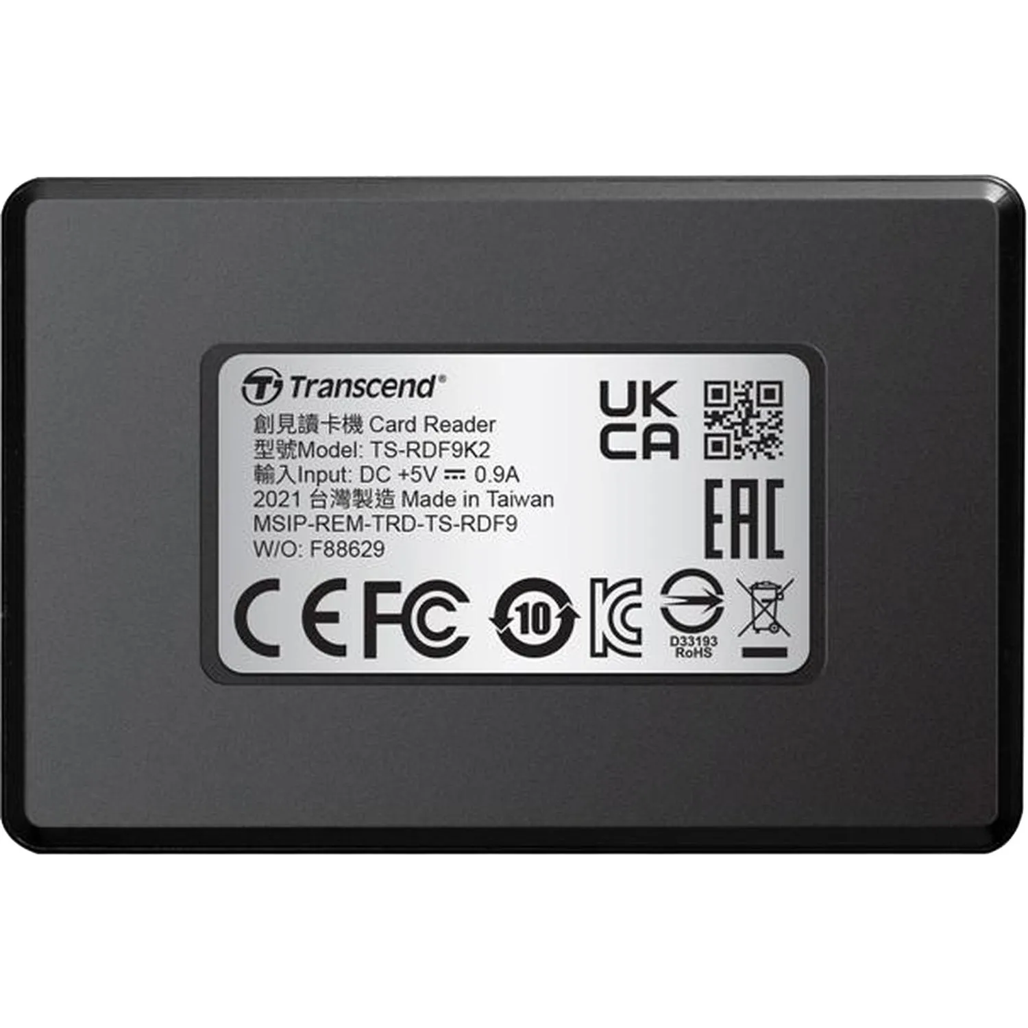 Картридер Transcend TS-RDF9K2 USB 3.1 RDF9 для карт пам. SD/microSD/CF/MSXC - фото 4