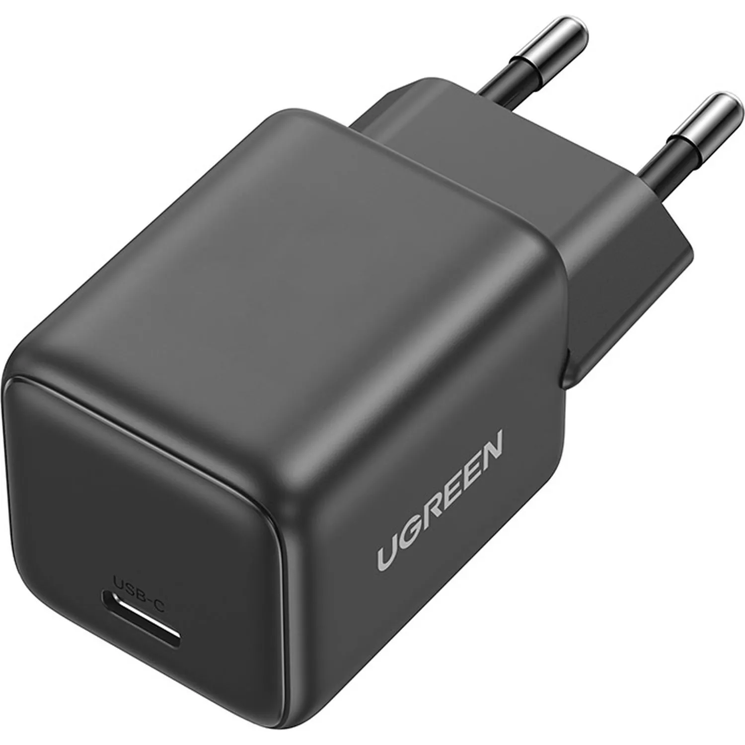 Зарядное устройство UGREEN сетевое X512 (55528) Mini 20W USB-C GaN EU серый - фото 1