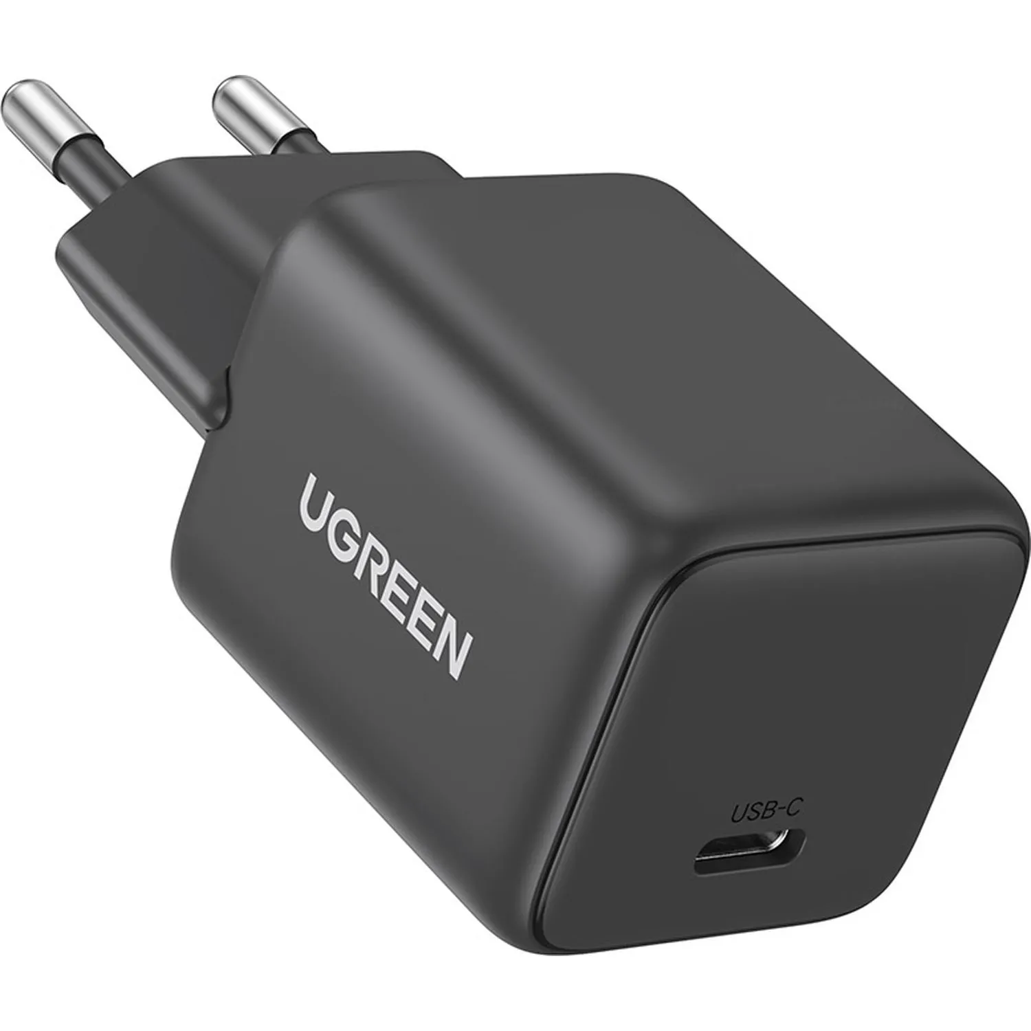 Зарядное устройство UGREEN сетевое X512 (55528) Mini 20W USB-C GaN EU серый - фото 3