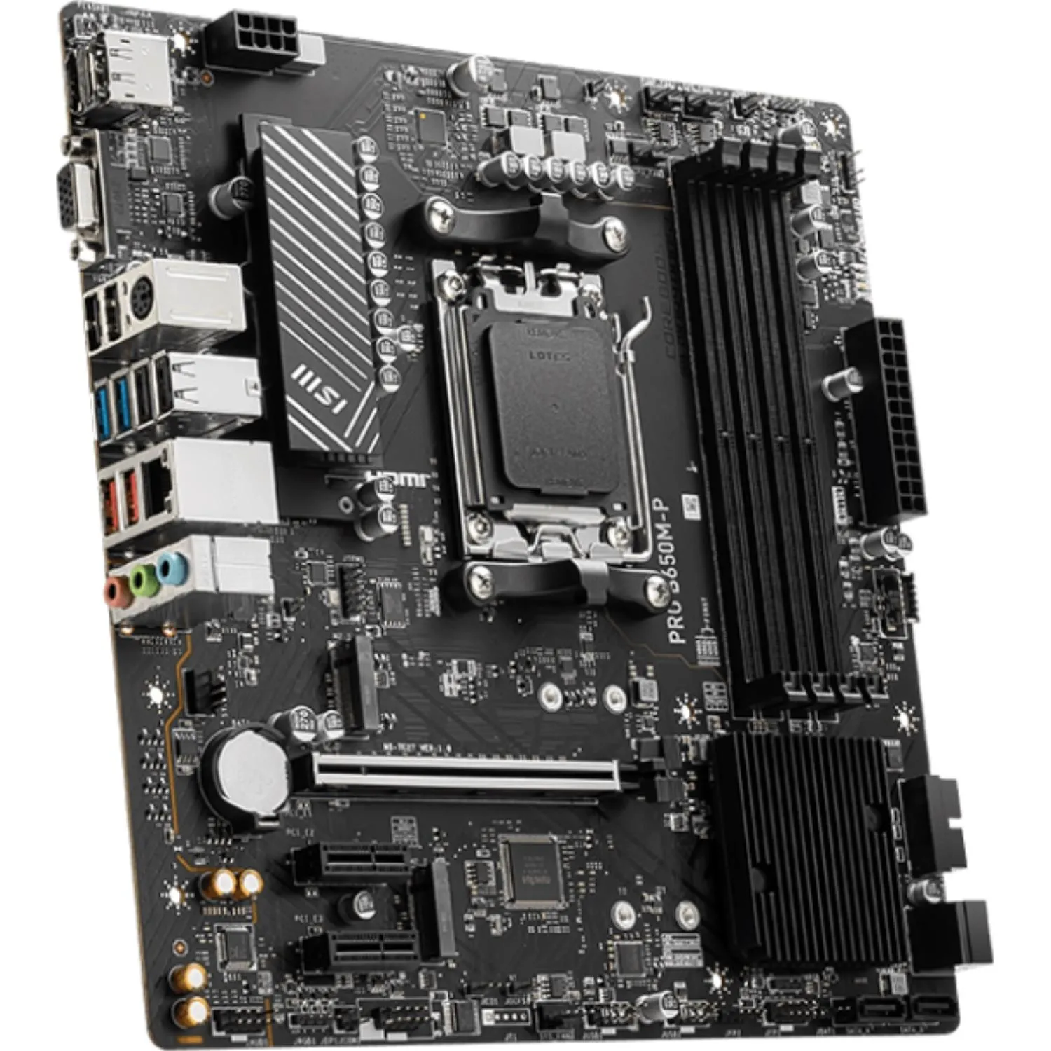 Материнская плата MSI PRO B650M-P B650, AM5, 4xDDR5, mATX - фото 2