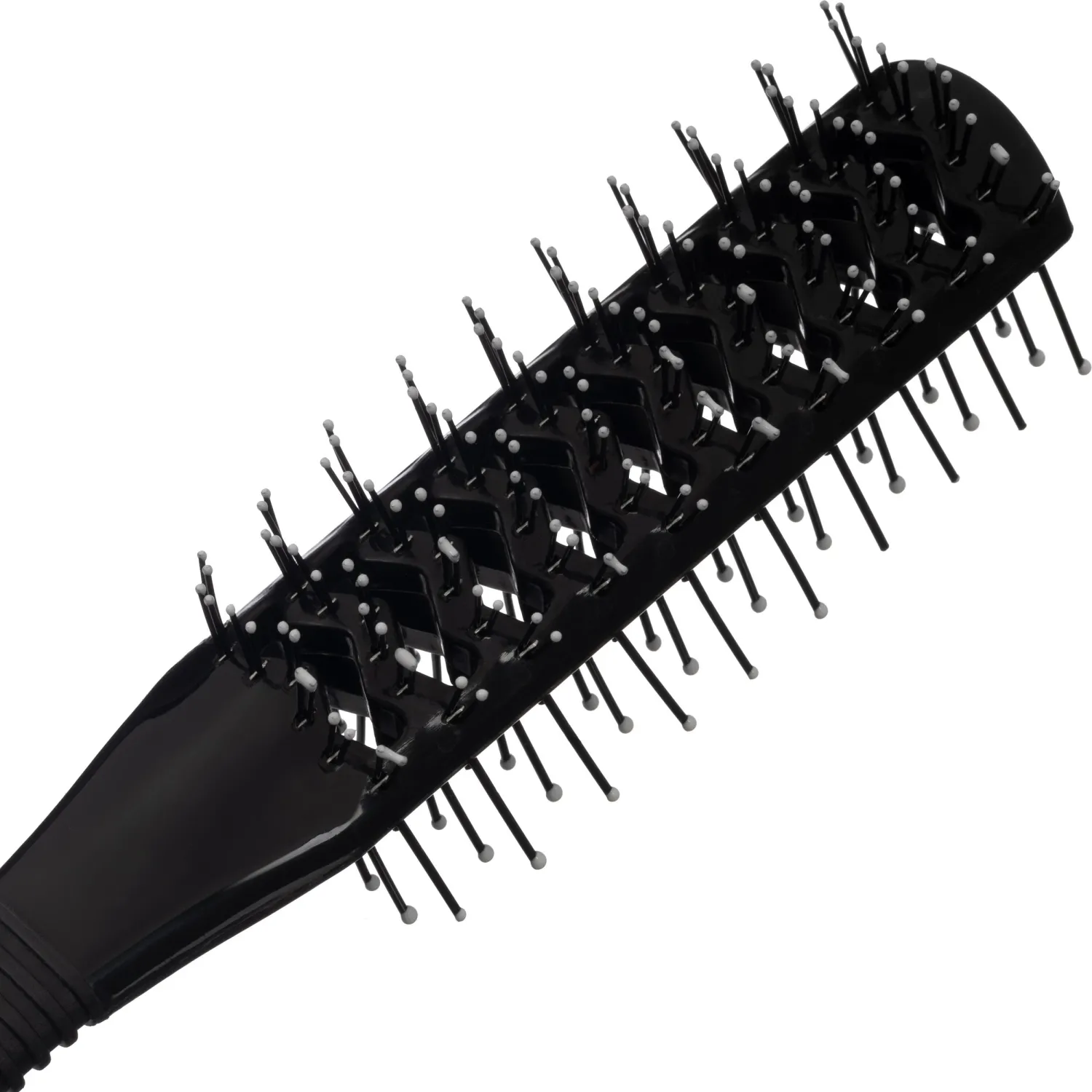 Расческа вентилируемая Lei, двухсторонняя,  пластик, чер - фото 4