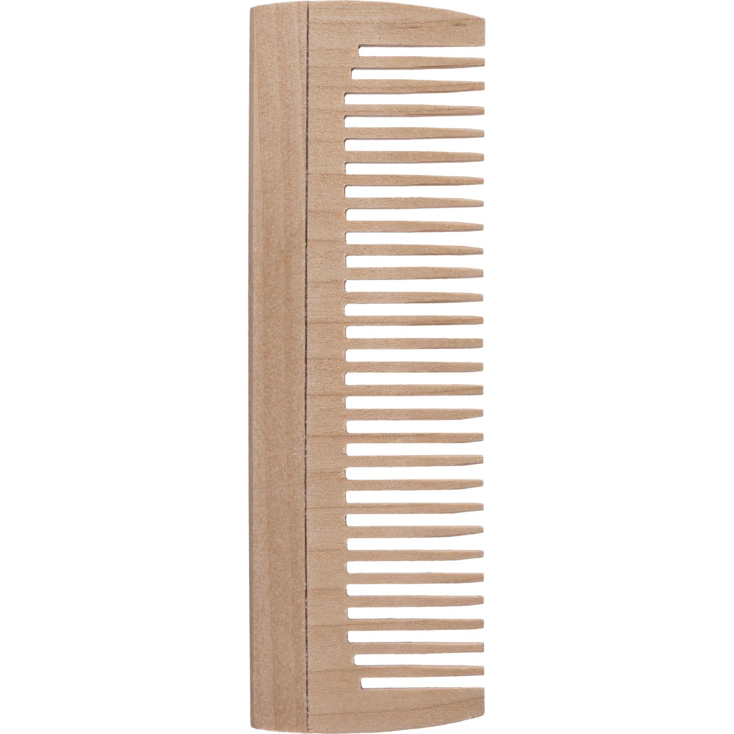 Расческа - гребень Lei, деревянный, без ручки, 27 зубьев - фото 1