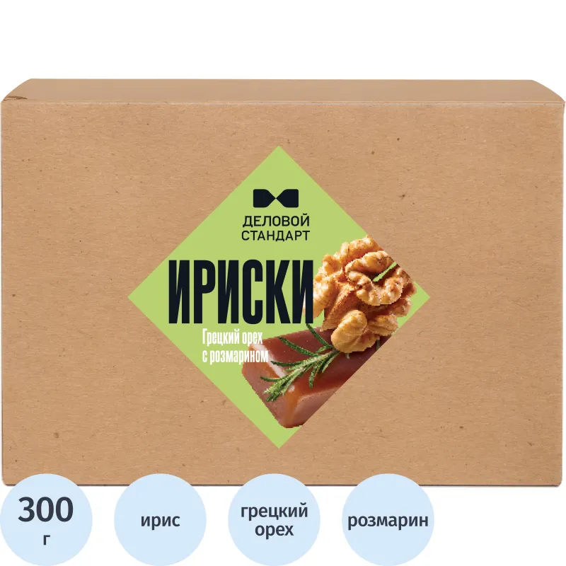 Ирис Деловой стандарт Грецкий орех с розмарином, 20гx15шт/уп - фото 1