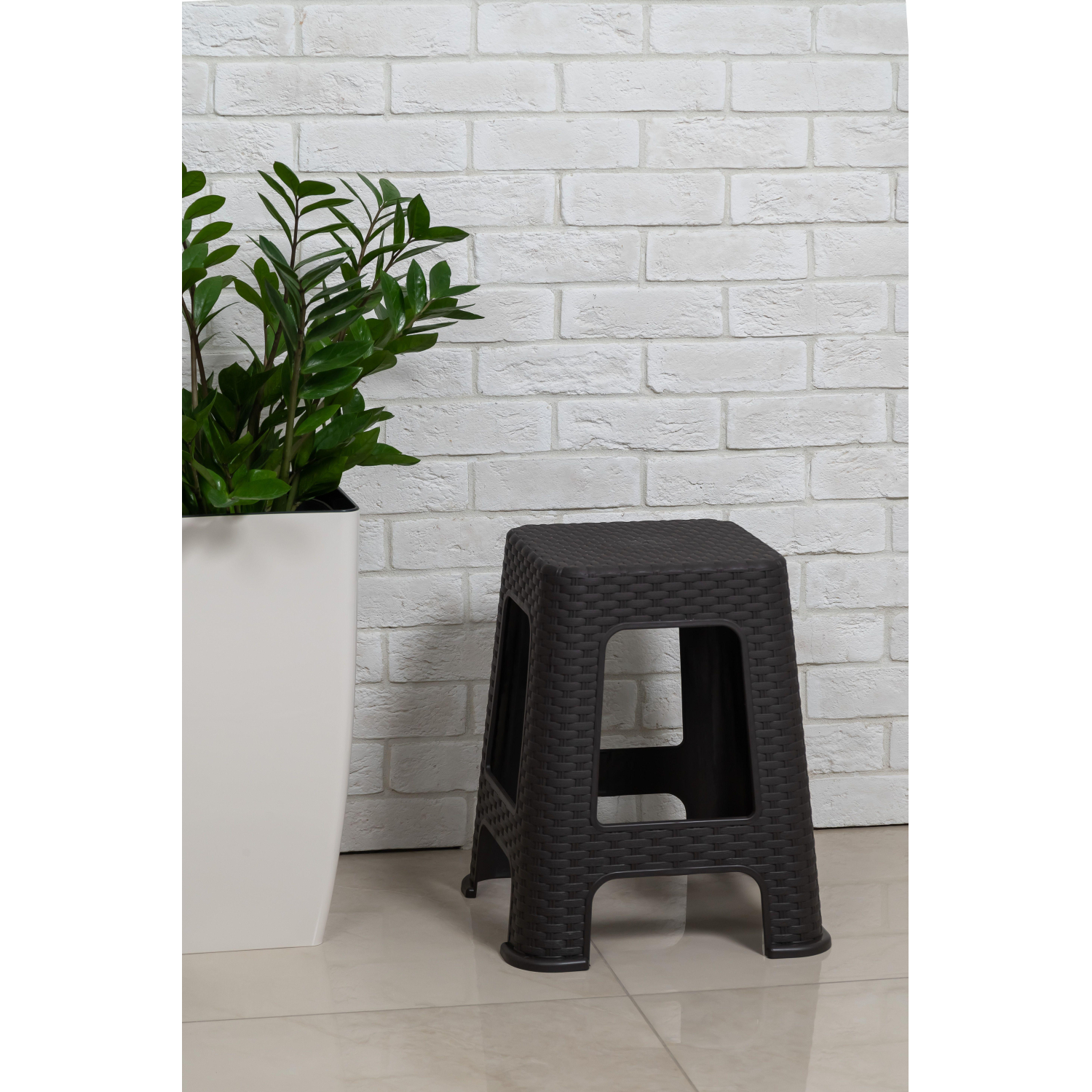 Табурет XPP_Ротанг h45 см коричневый - фото 1