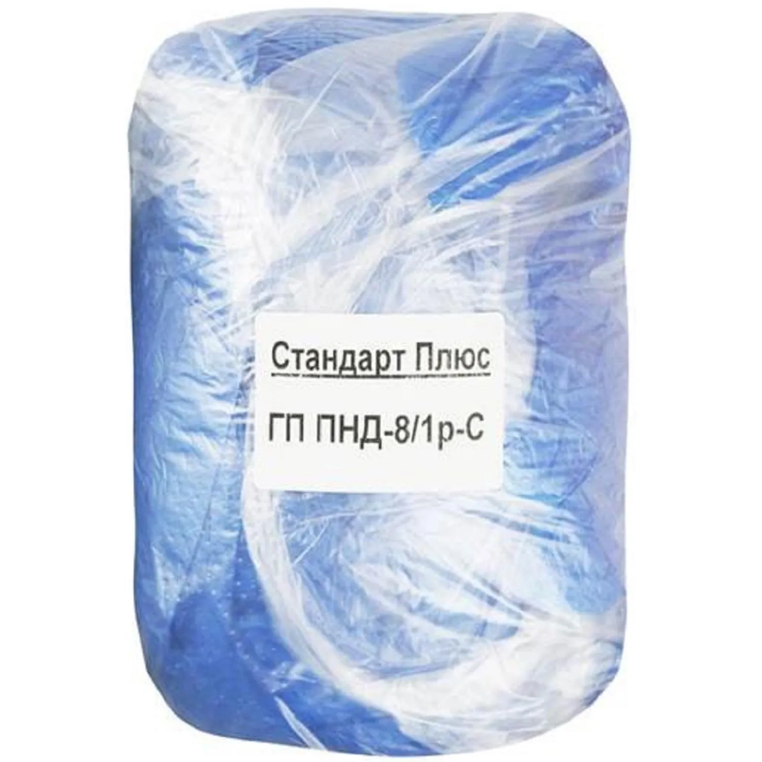 Бахилы н/с, п/э 2х слойн.текстур. 3,5г б-син.ПНД-8/8/1р-Б-С, 50пар/уп - фото 2