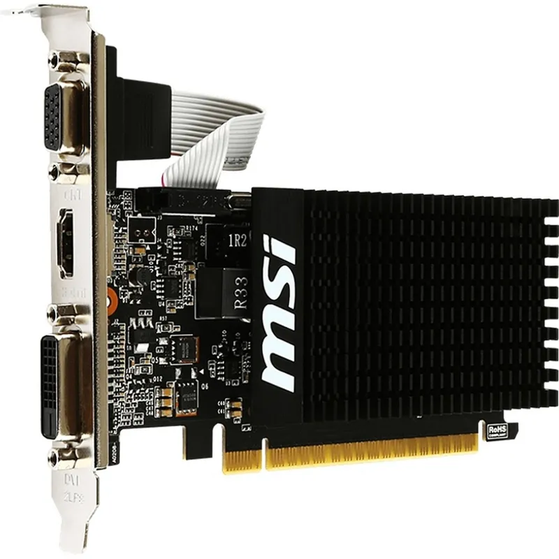 Видеокарта MSI GT 710 2GD3H LP DVIx1 HDMIx1 CRTx1 Low profile - фото 2