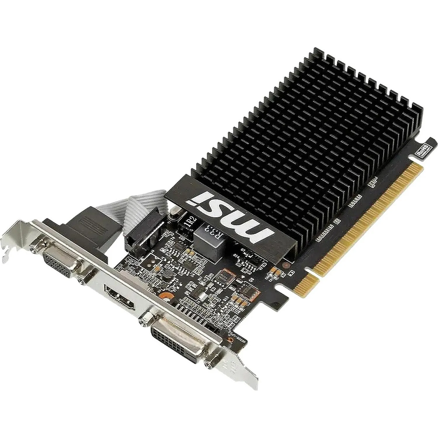 Видеокарта MSI GT 710 2GD3H LP DVIx1 HDMIx1 CRTx1 Low profile - фото 3