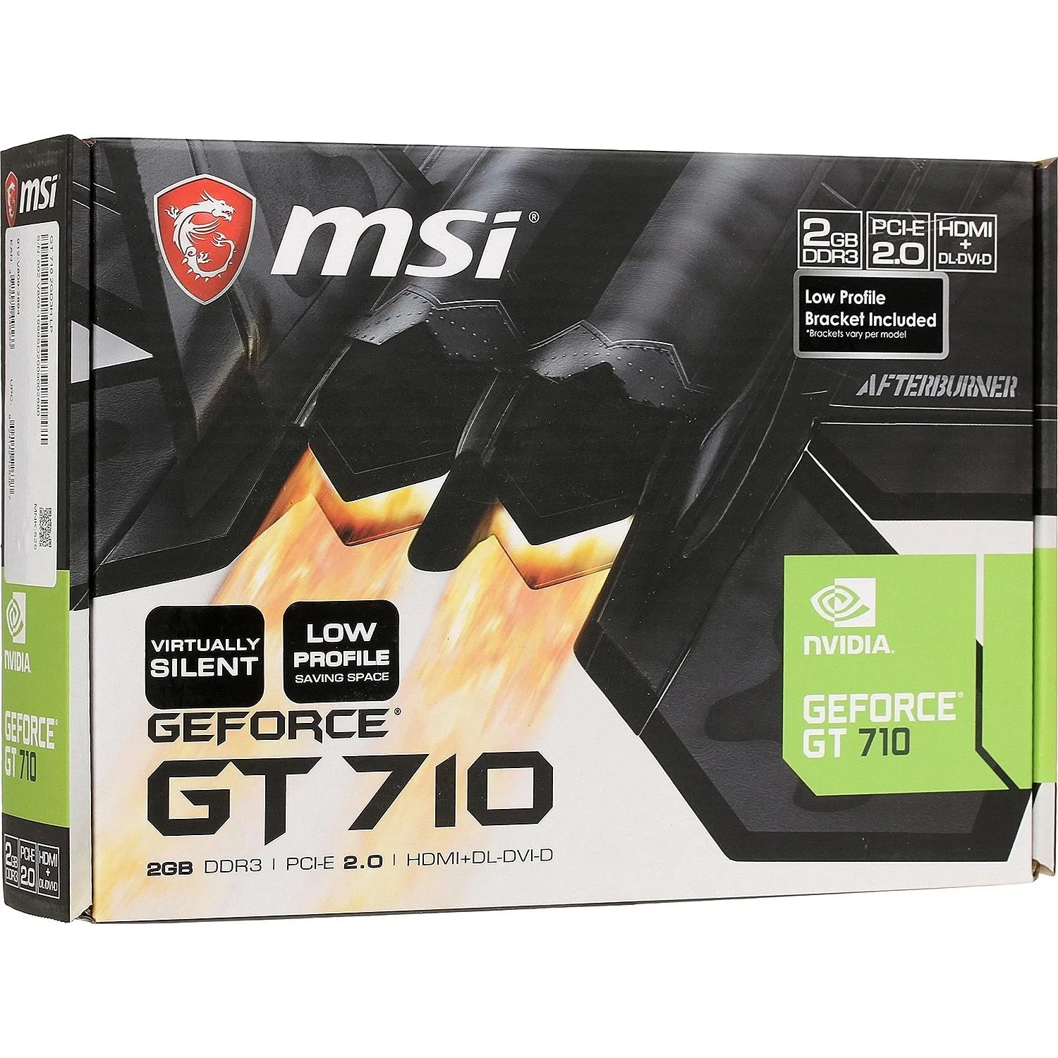 Видеокарта MSI GT 710 2GD3H LP DVIx1 HDMIx1 CRTx1 Low profile - фото 7