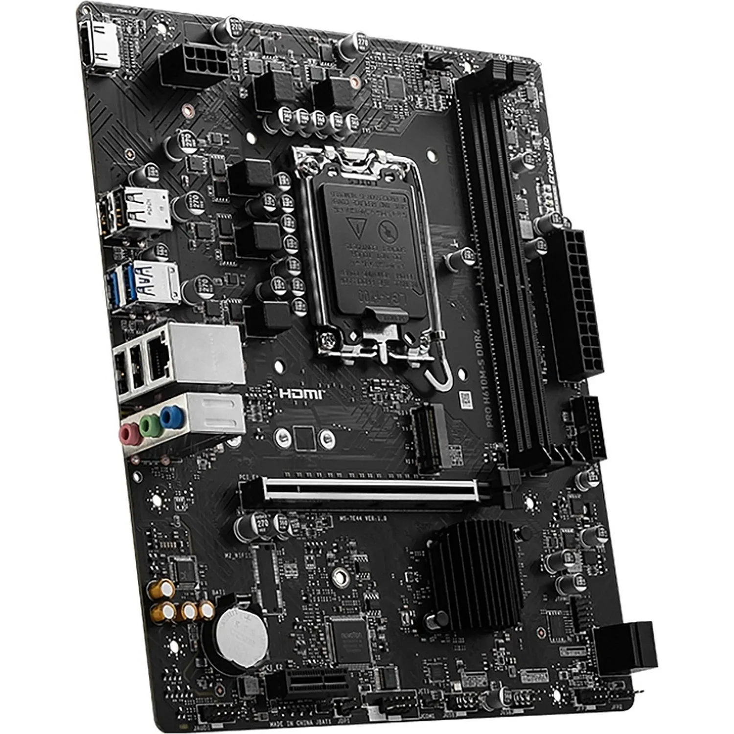 Материнская плата MSI PRO H610M-S DDR4, intel H610, s1700,2xDDR4,mATX - фото 1