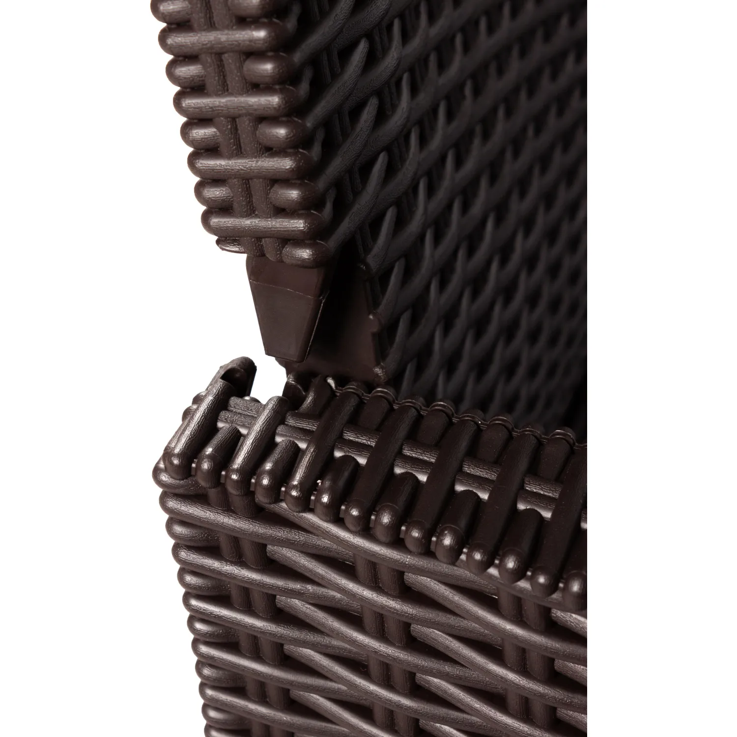 Диван TDT_двухместный садовый коричневый под ротанг - фото 5