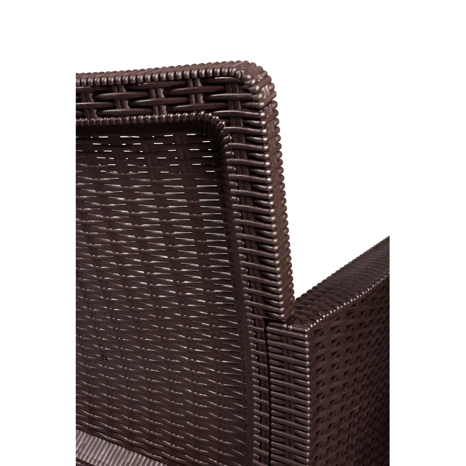 Диван TDT_двухместный садовый коричневый под ротанг - фото 6