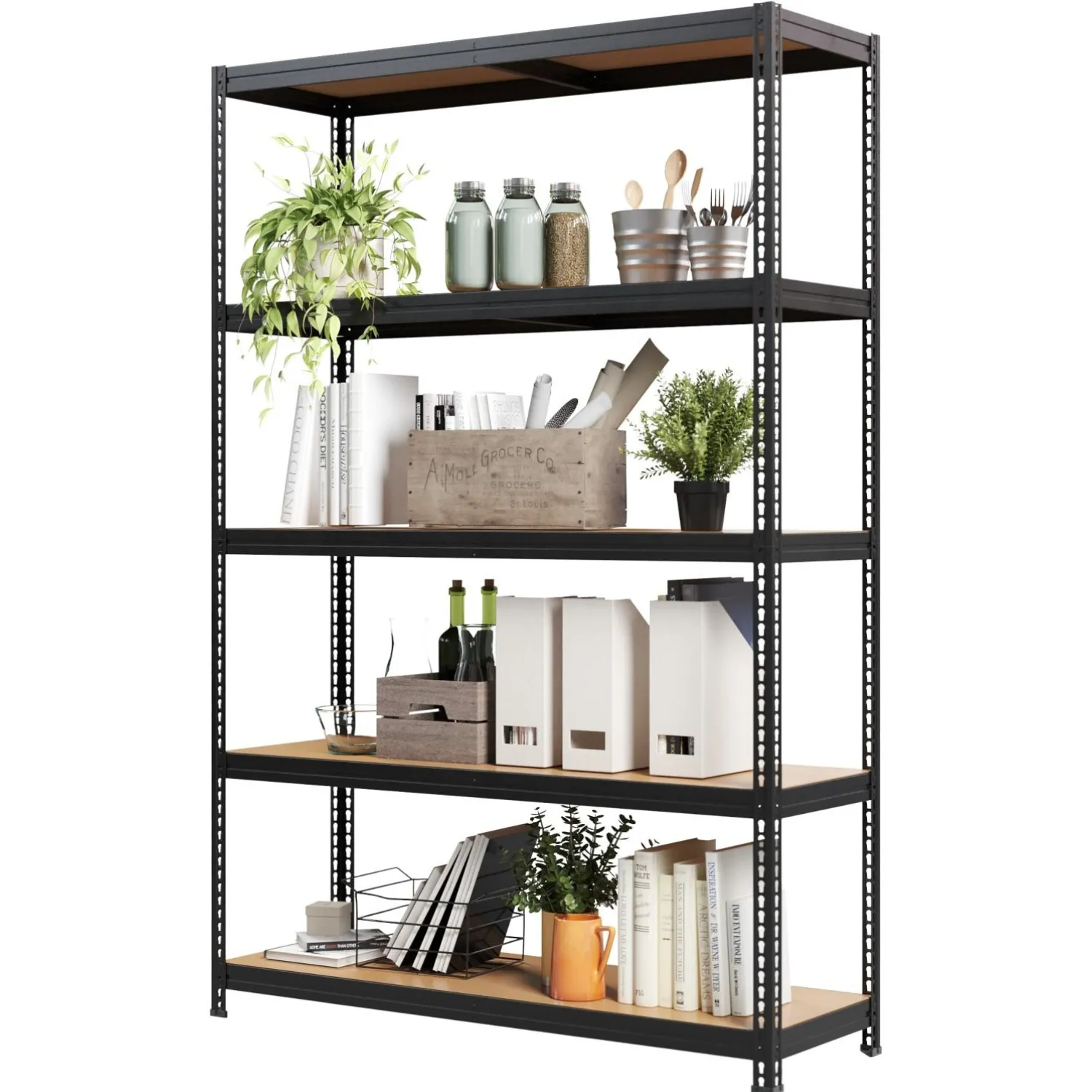 Стеллаж металлический MZ-PROFIL окрашенный 1800х1200х400 - фото 2