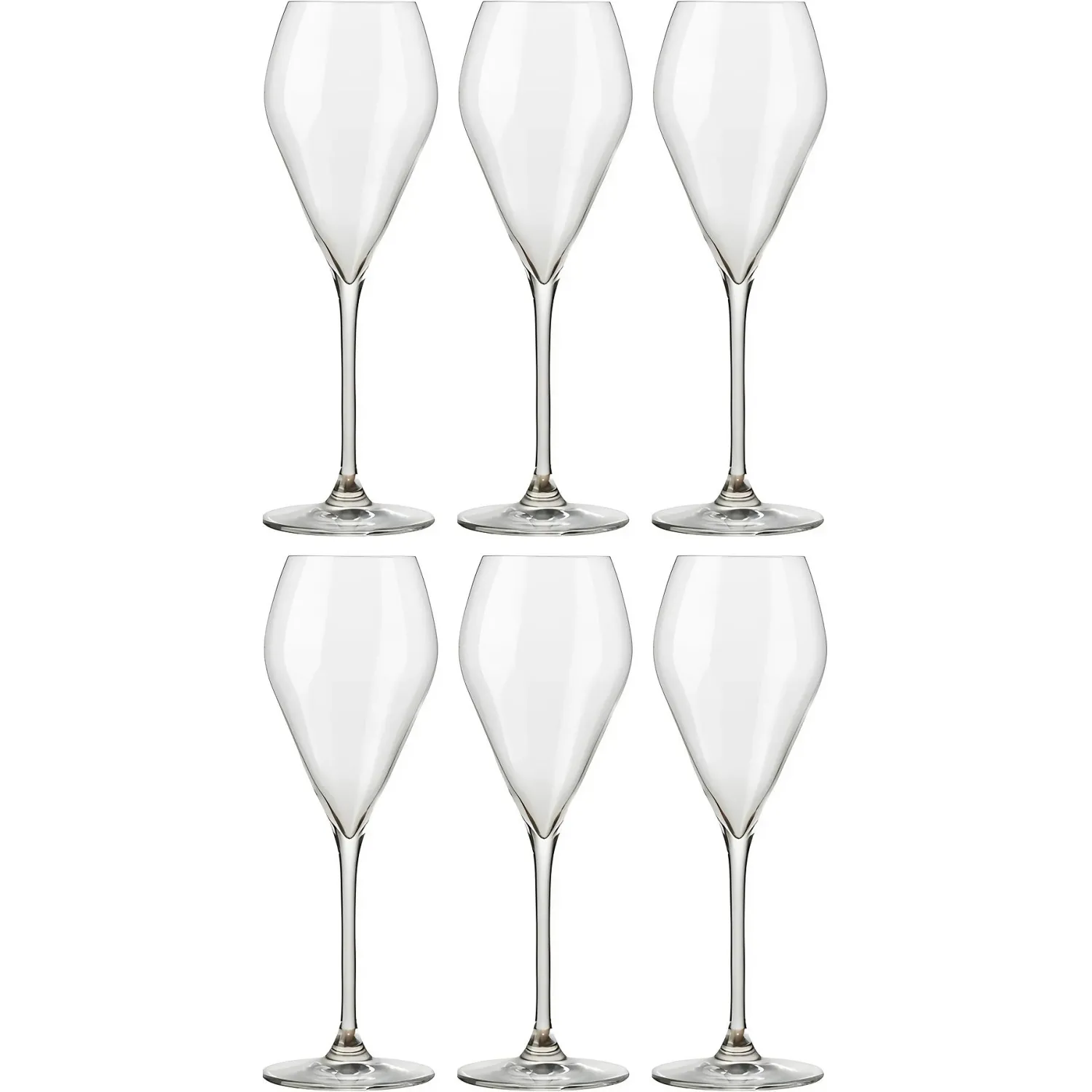 Бокал -флюте 'Мод' хр.стекло 240мм d=72,h=215мм;прозр. 6шт/уп - фото 1