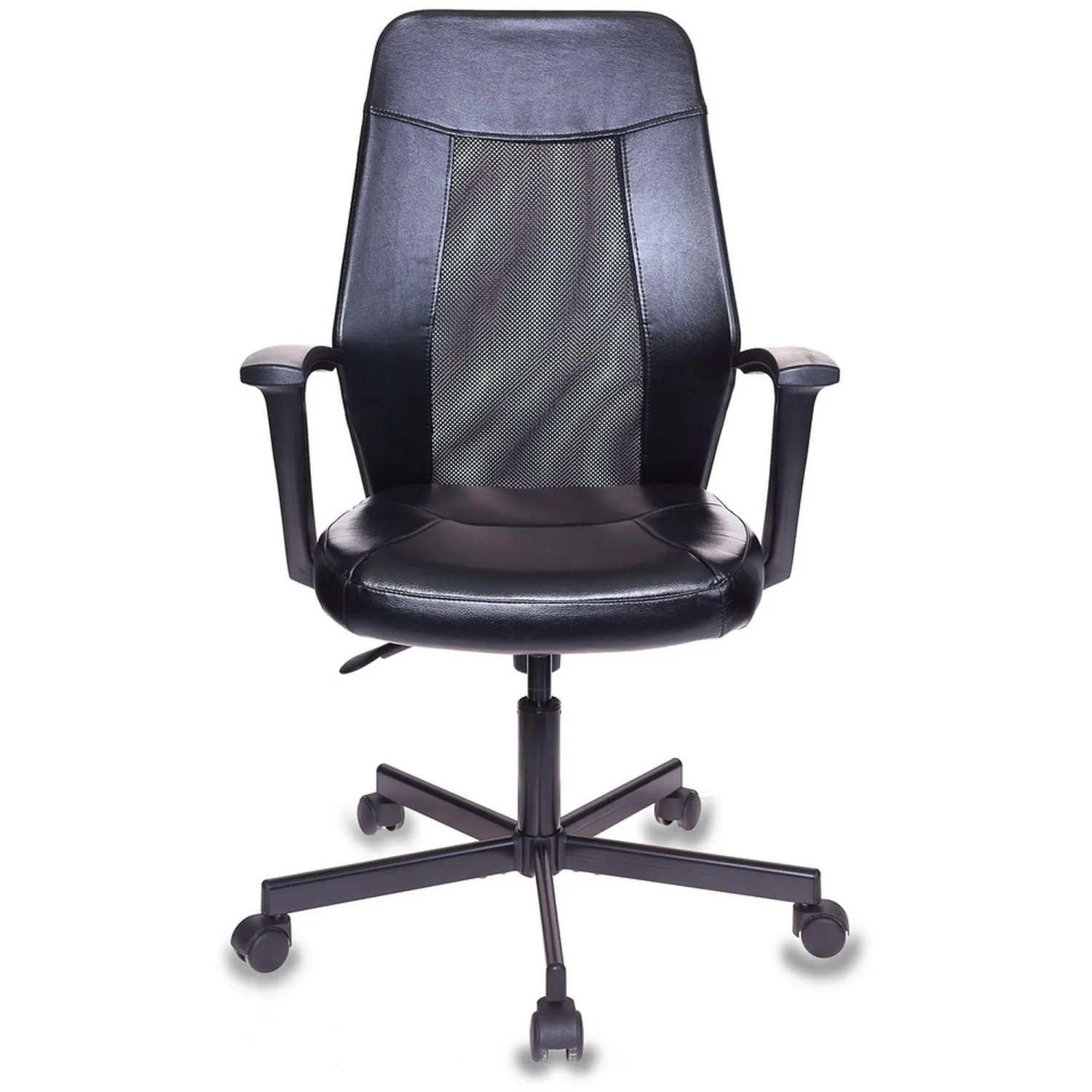 Кресло 0MX_VB_EChair-225 PTW к/з черный, сетка черна я - фото 3