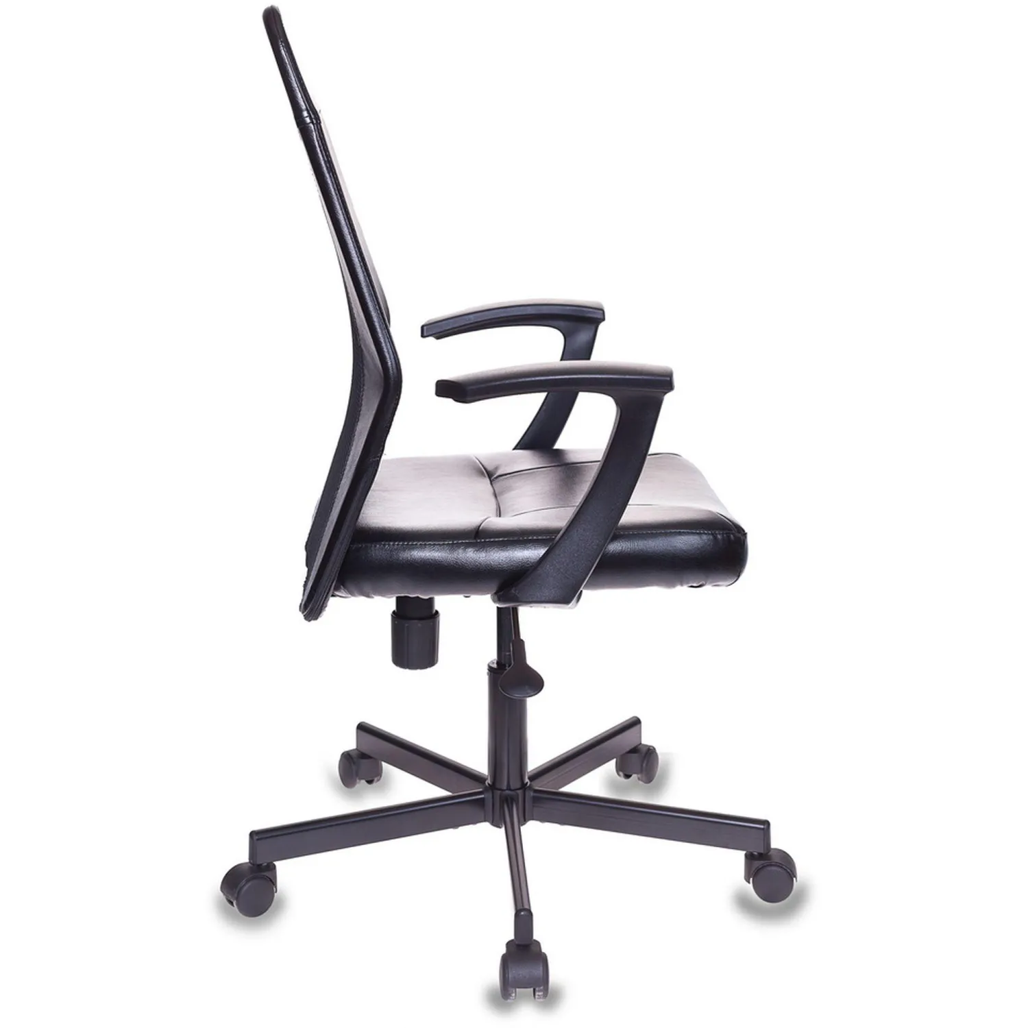 Кресло 0MX_VB_EChair-225 PTW к/з черный, сетка черна я - фото 4