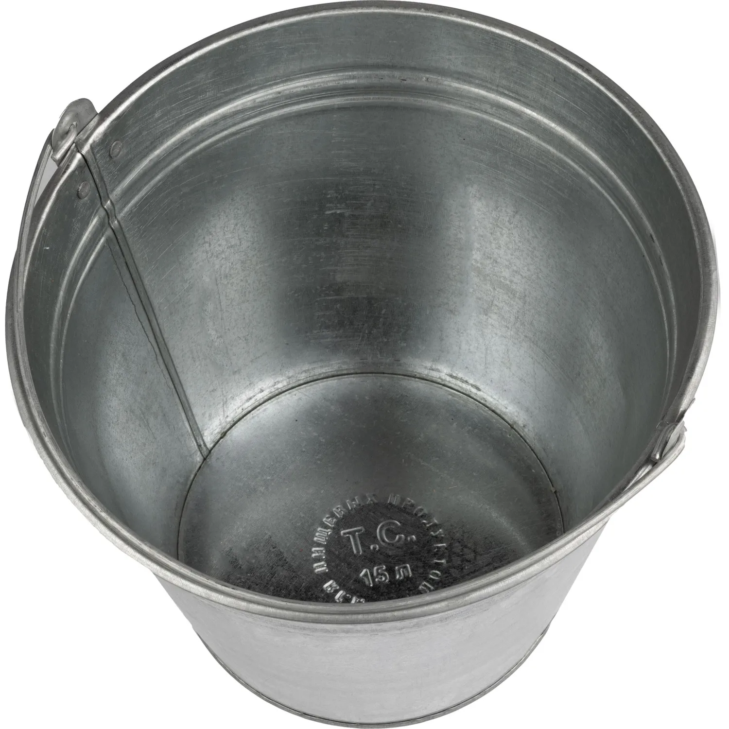 Ведро оцинкованное 15 литров - фото 3