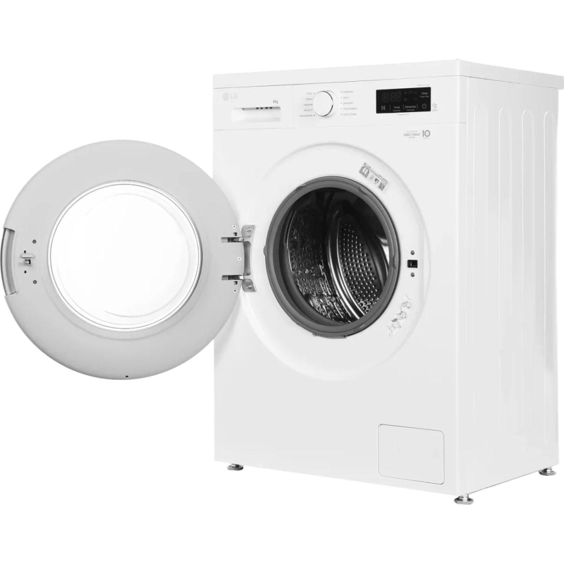 Стиральная машина LG F2Y1NS3W кл.:A фронт. макс.:6кг белый инвертер - фото 3