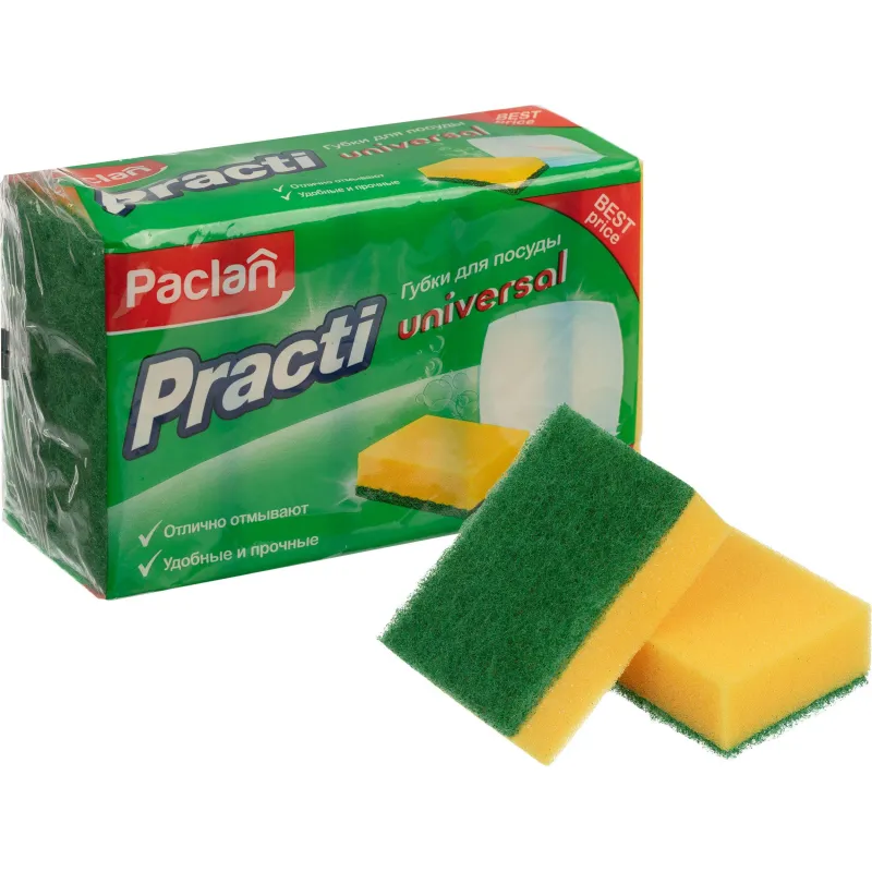 Губки для мытья посуды Practi Universal, 5шт/уп - фото 1