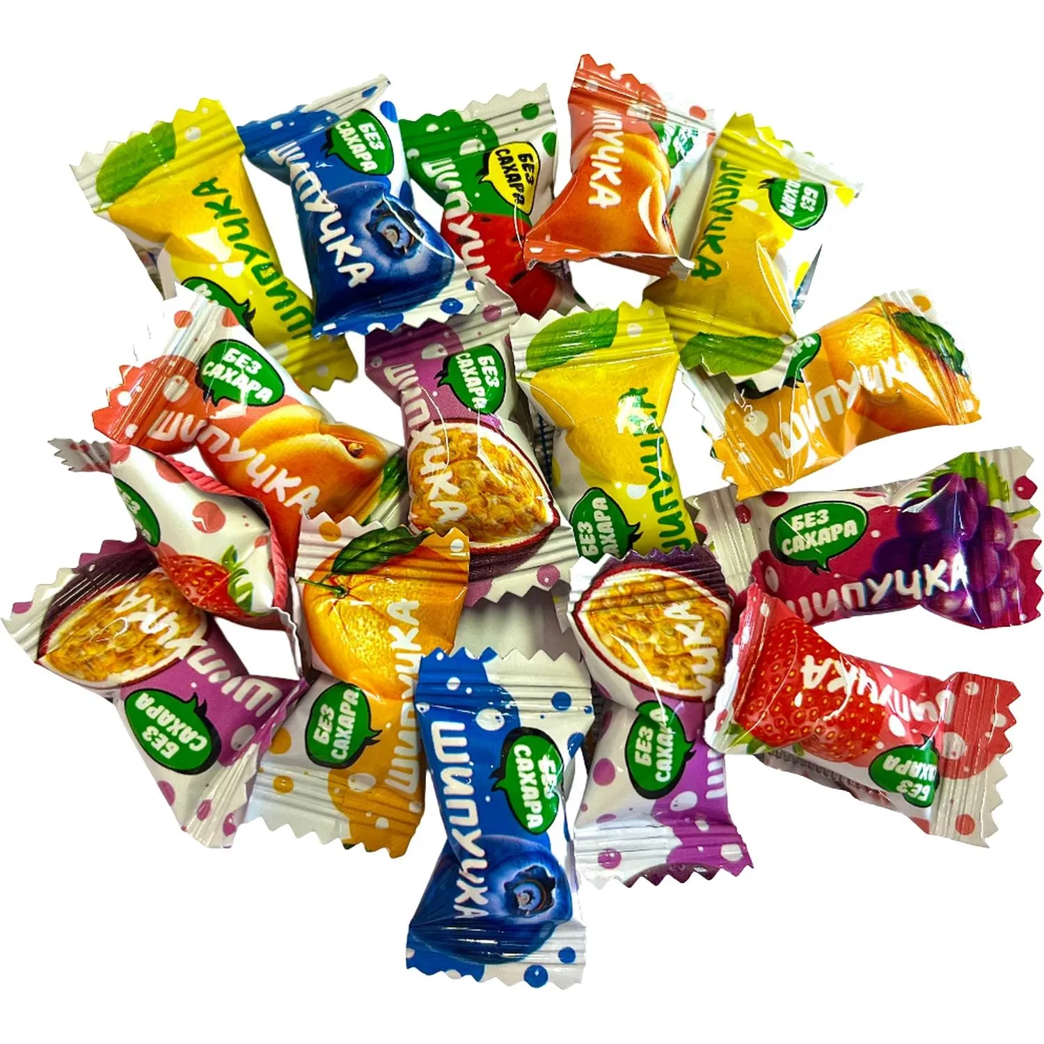 Карамель МИНИ-М шипучка ассорти прессованная без сахара, 500г - фото 2