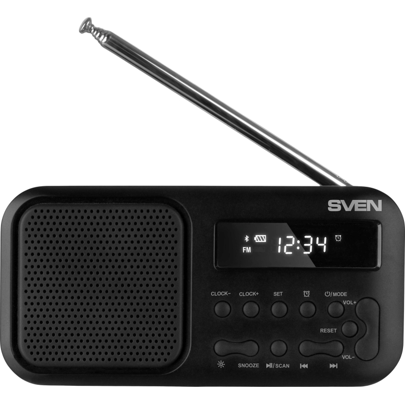 Радиоприемник Sven SRP-50, 3Вт, BT/FM/USB-C, будильник, встр аккум - фото 2