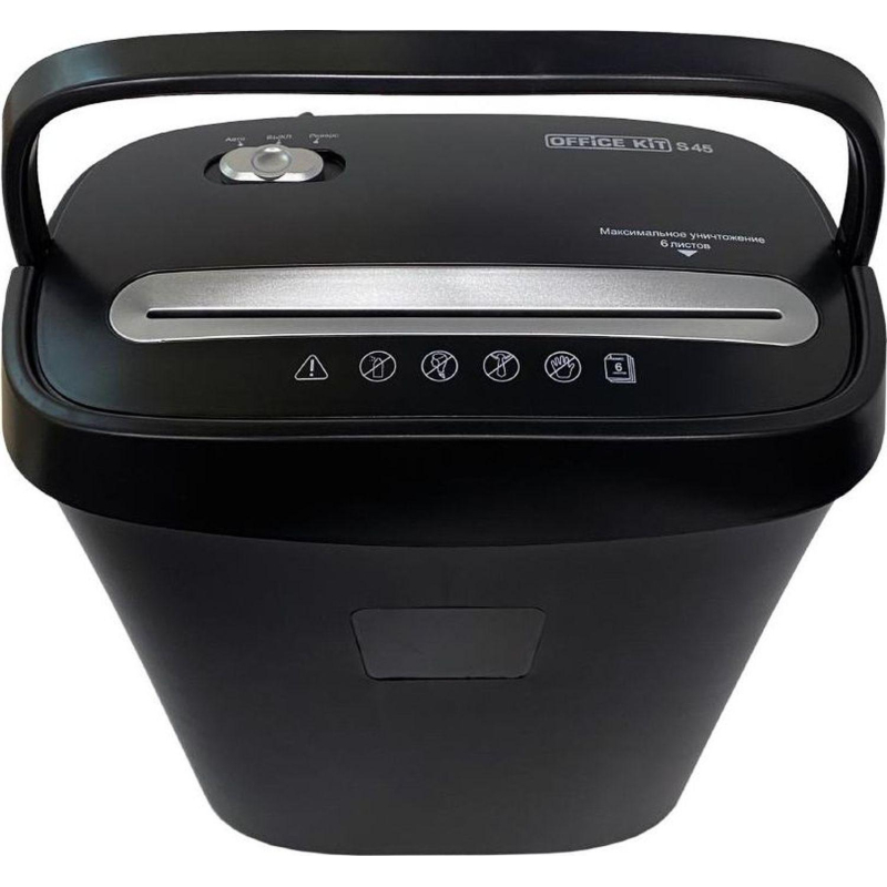 Шредер (уничтожитель) Office Kit S45N 2x13,P-5 ур.секр., 6лист, 14л - фото 6