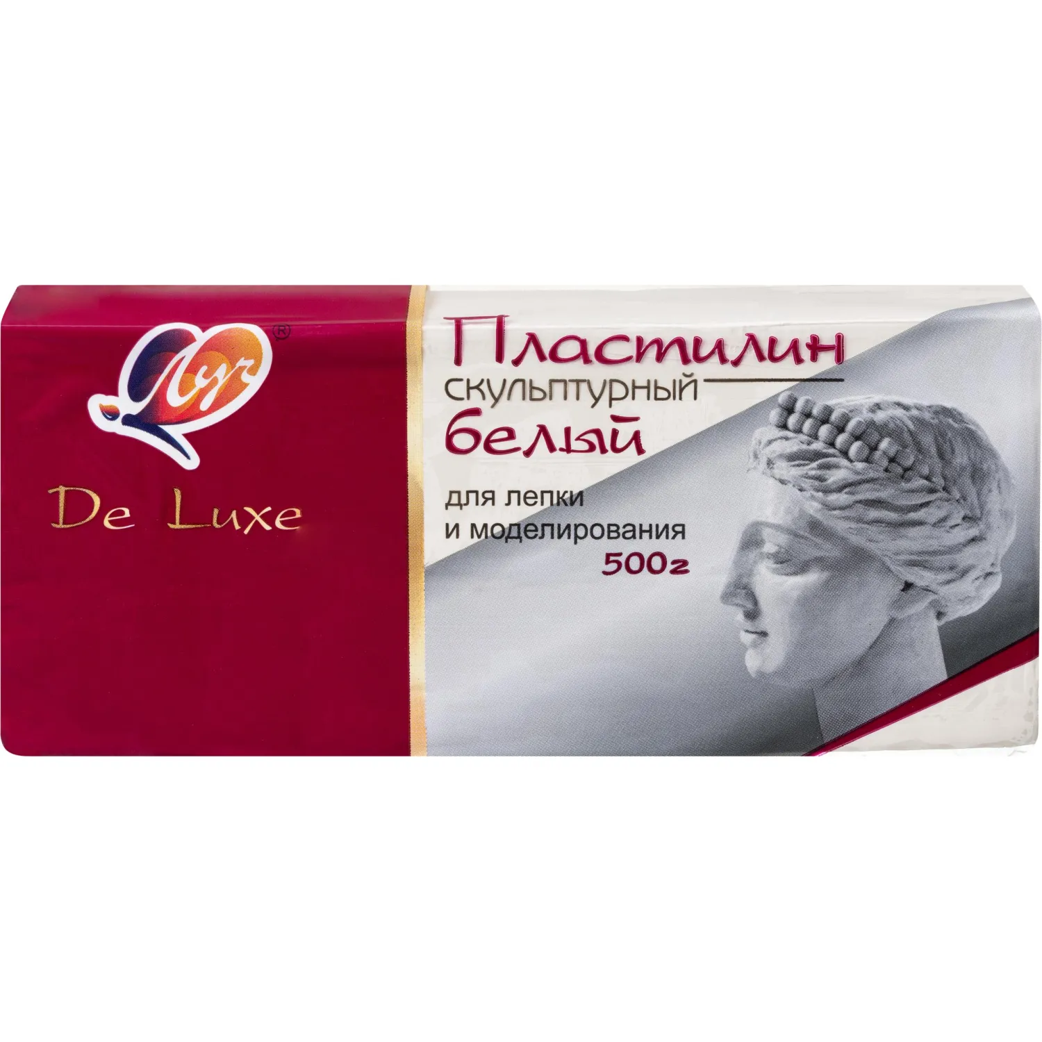 Пластилин скульптурный Люкс, белый, 500 г 34С 2244-08 набор - фото 2