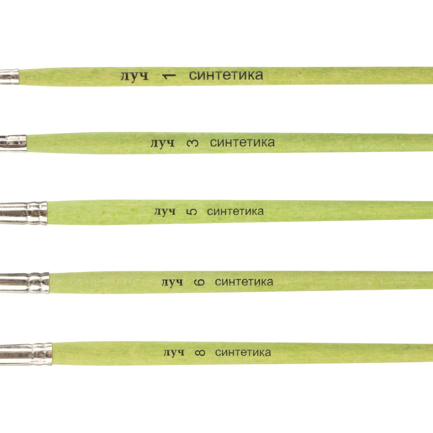 Набор кистей ZOO,5шт.СИНТЕТИКА(круглые№1,3,5;плоские№6,8)33С 2187-08 - фото 4