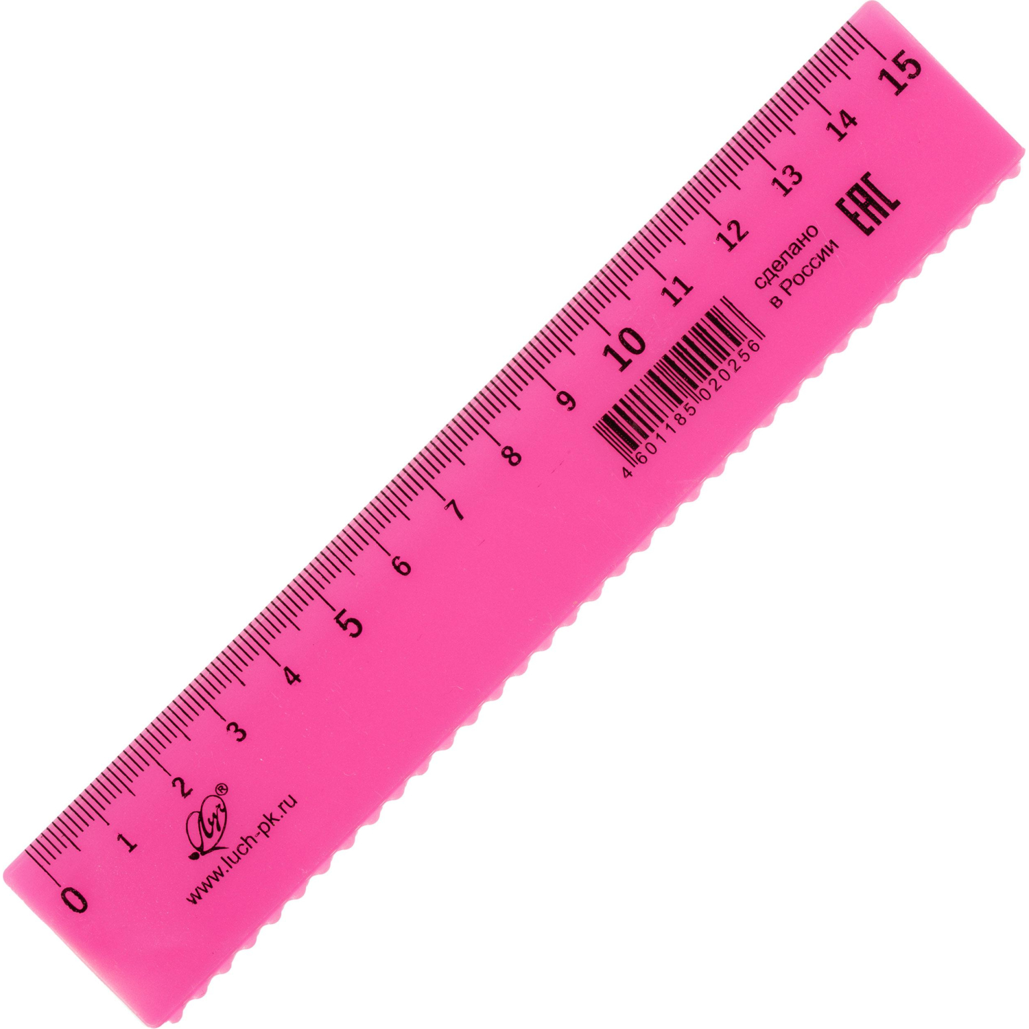 Линейка 15 см, непрозрачная, с волнистым краем, ассорти 34С 2253-08 - фото 3