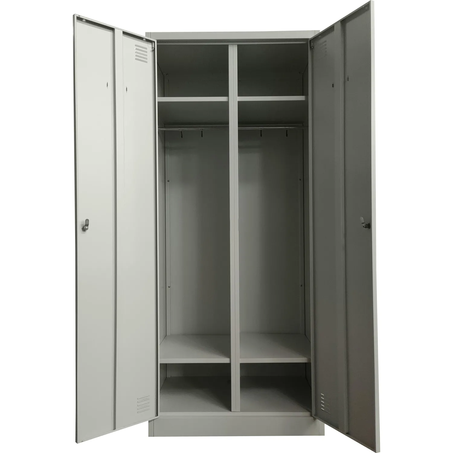 Шкаф для одежды металлический CBNT_2L-B1A-800 800х500х1850 +полка д/обуви - фото 2