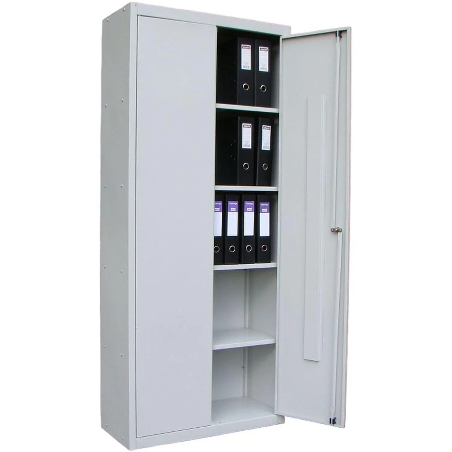 Шкаф металлический архивный МПИ-426(800) 1880х800х350 4 полки замок RAL7035 - фото 3