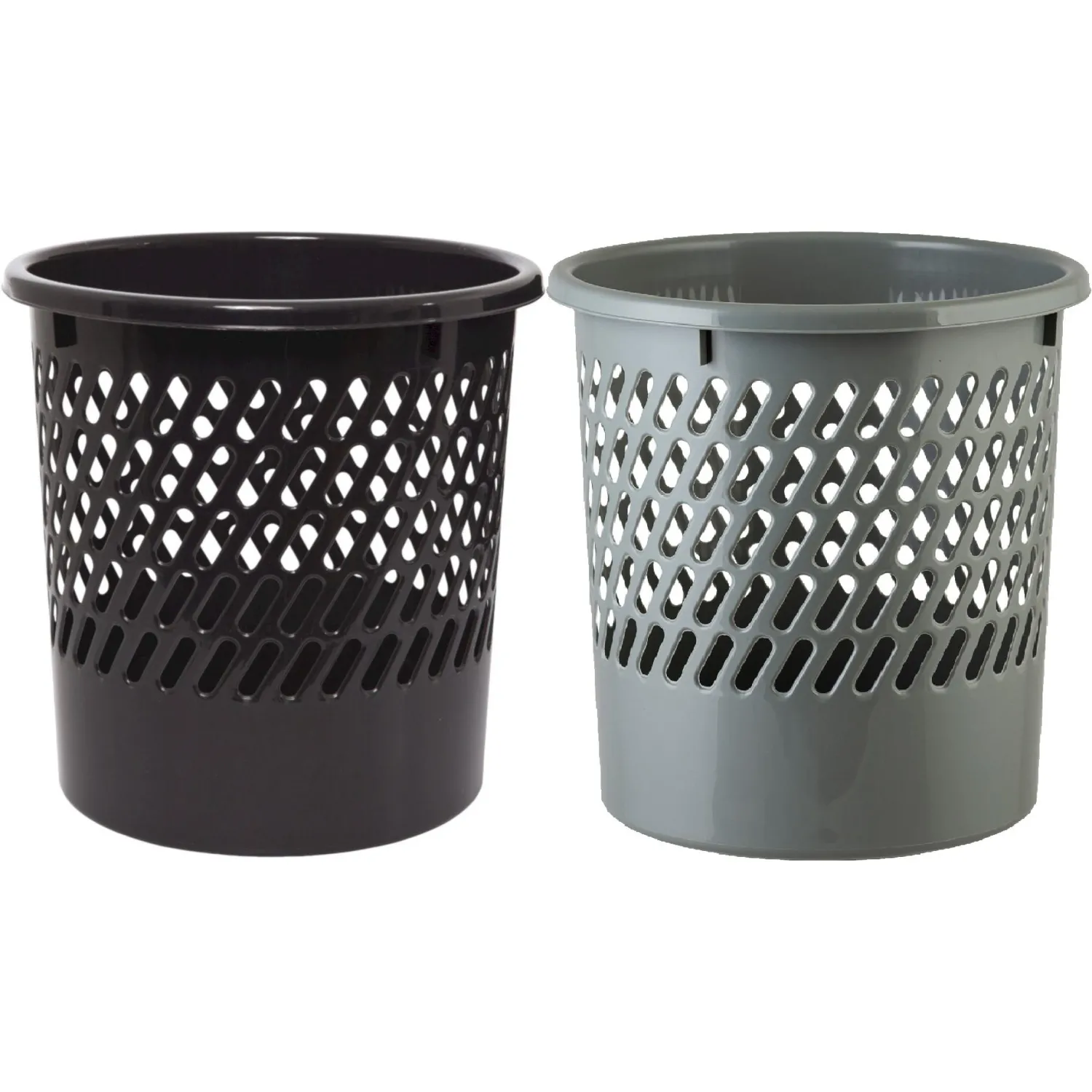 Корзина для мусора офисная 10л пластик в ассортименте - фото 2