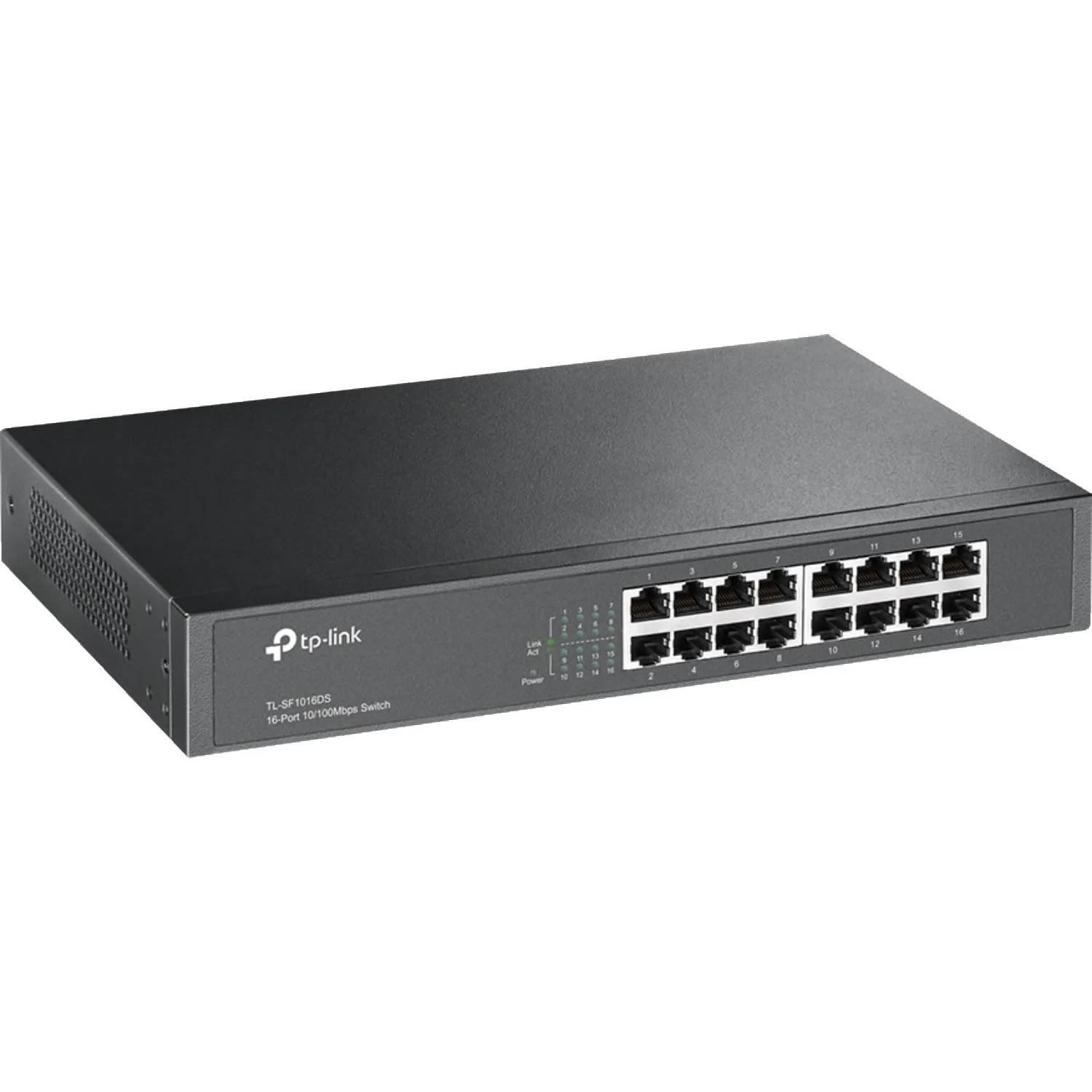 Коммутатор TP-Link TL-SF1016DS (L2) 16x100Мбит/с неуправляемый - фото 1