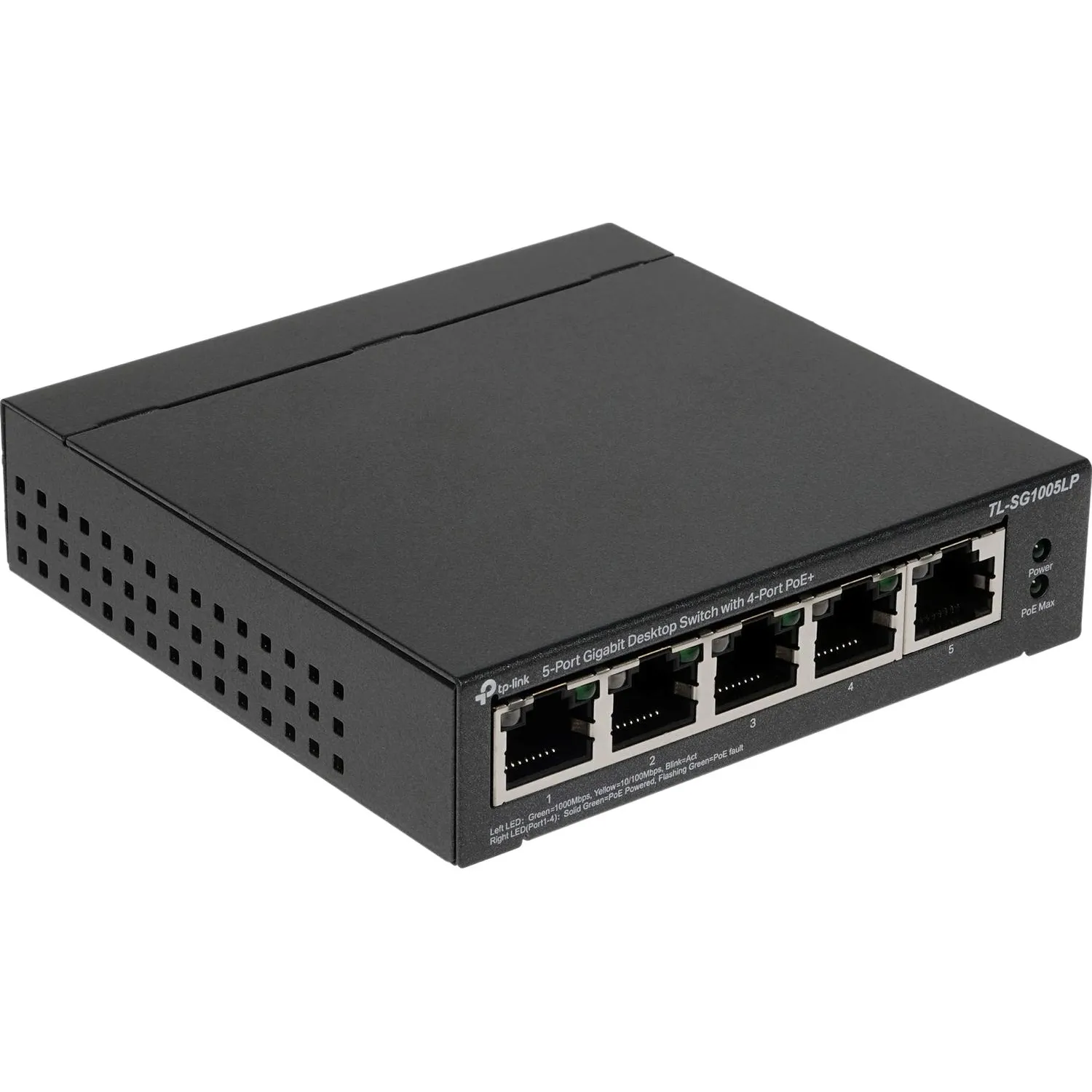 Коммутатор TP-Link TL-SG1005LP (L2) 5x1Гбит/с 4PoE+ 40W неуправляемый - фото 1