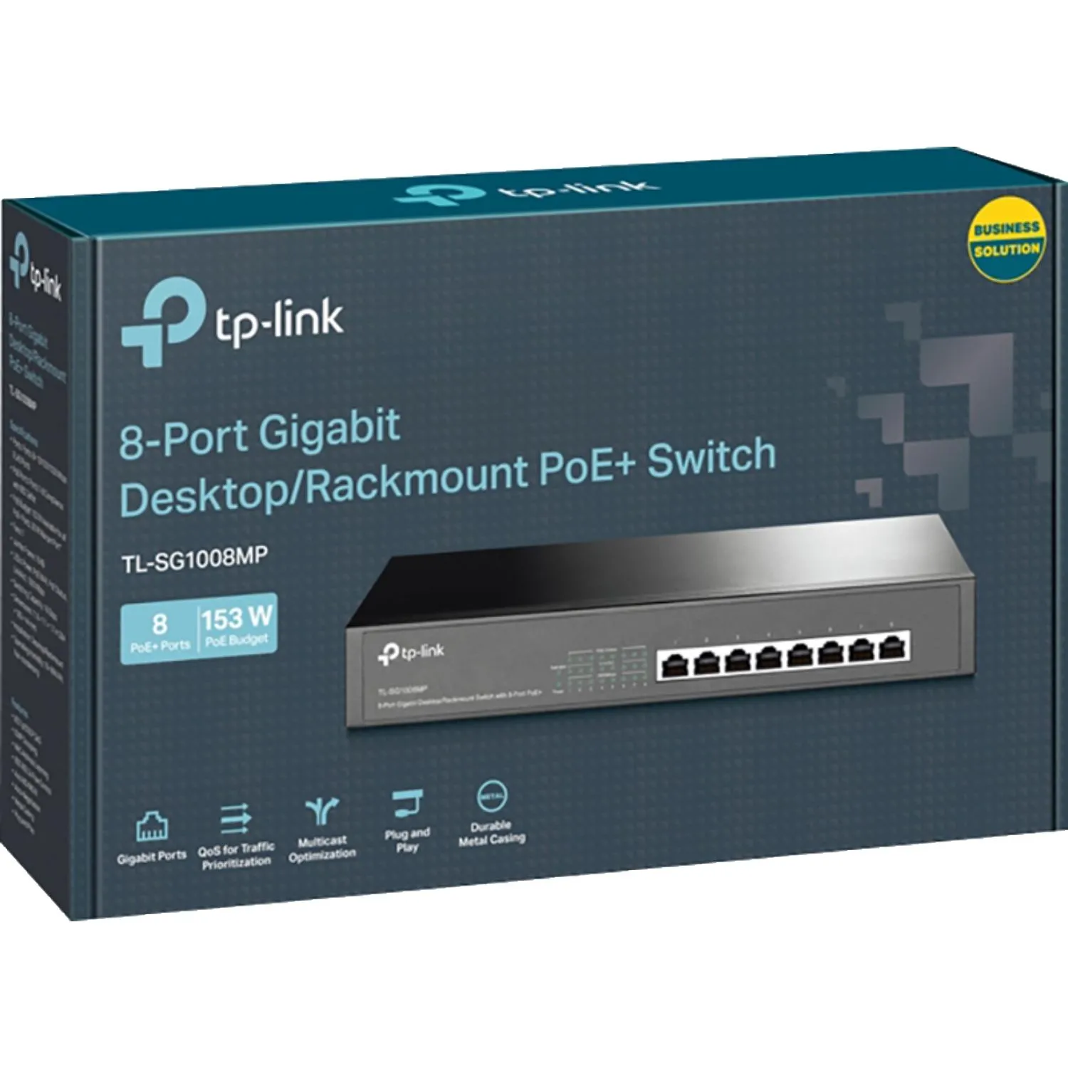 Коммутатор TP-Link TL-SG1008MP (L2) 8x1Гбит/с 8PoE+ 126W неуправляемый - фото 4