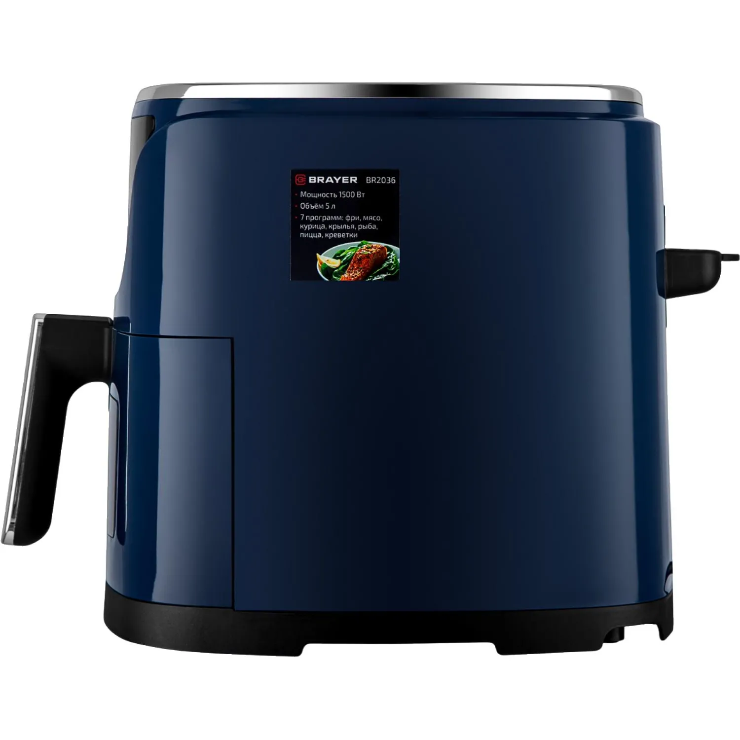 Аэрогриль BRAYER 2036BR,1500 Вт,5л, t.200С,съем.реш,таймер,LCD-дисп,7 прогр - фото 3