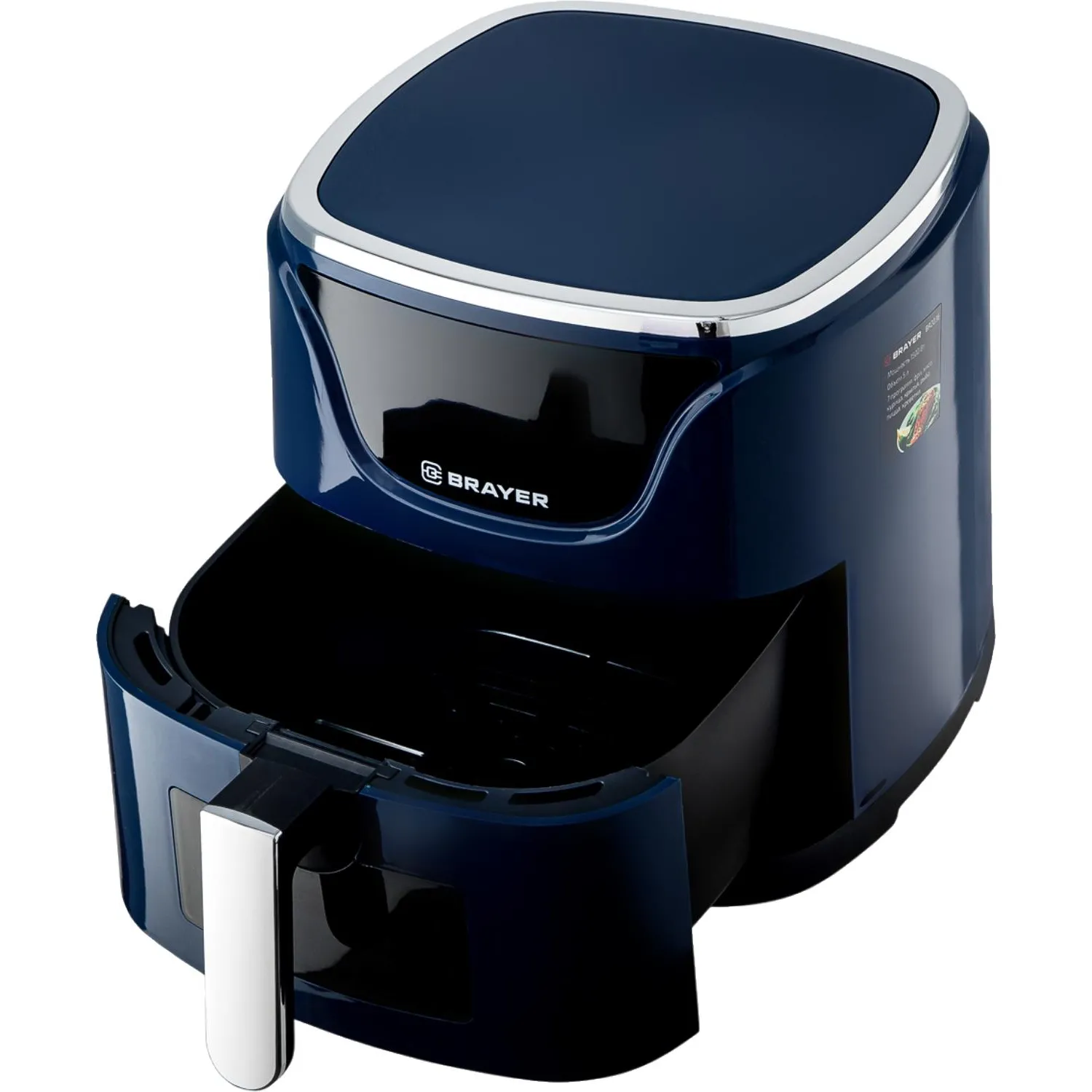 Аэрогриль BRAYER 2036BR,1500 Вт,5л, t.200С,съем.реш,таймер,LCD-дисп,7 прогр - фото 5