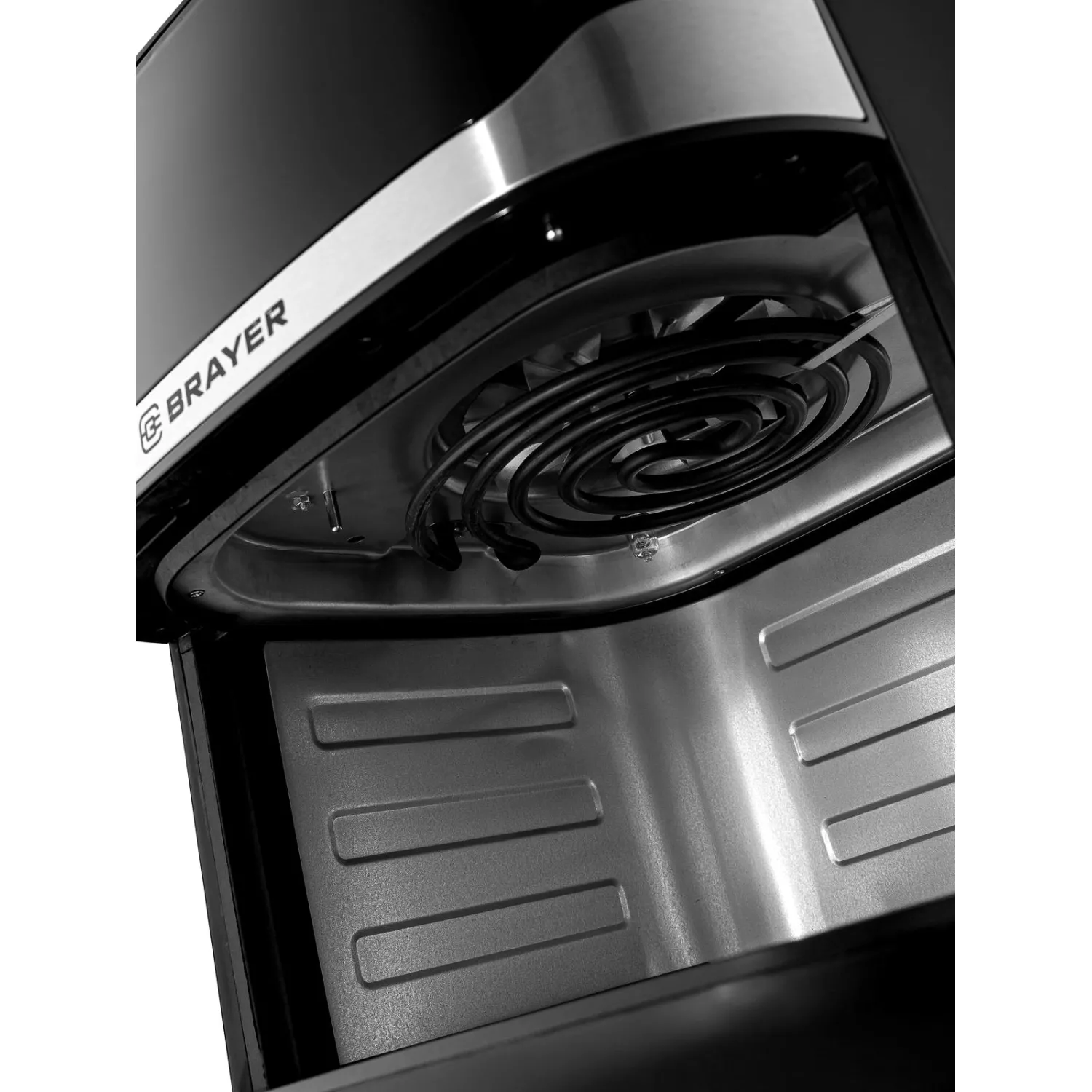 Аэрогриль BRAYER 2040BR,1800Вт,10л,t.200С,съем.реш,таймер,LCD-дисп,12прогр - фото 9