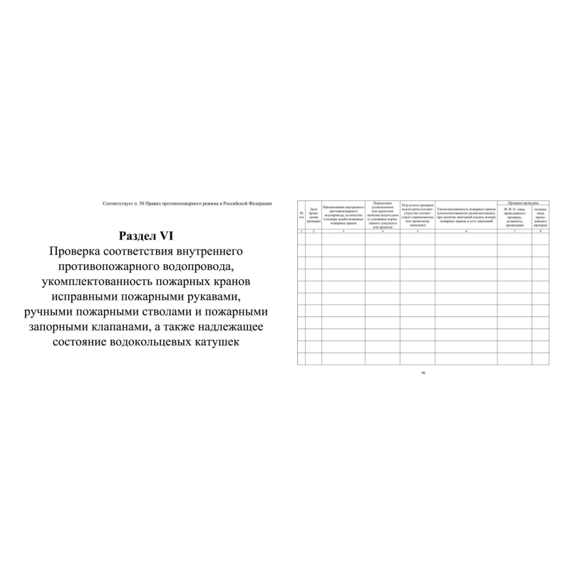 Журнал экспл.систем противопож.защиты А4, писч,60г/офс160г, 160стр КЖ-179/4 - фото 9