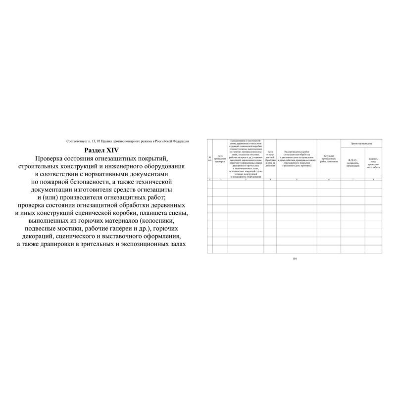 Журнал экспл.систем противопож.защиты А4, писч,60г/офс160г, 160стр КЖ-179/4 - фото 22