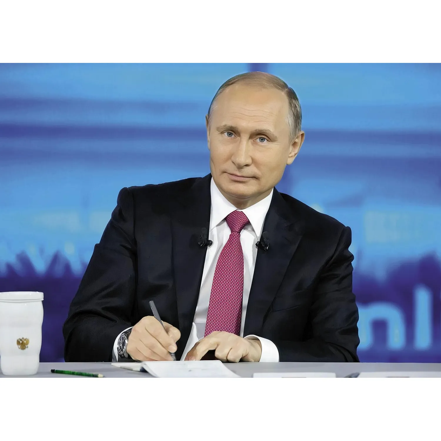 Календарь настенный 3-х блочный 2026 Путин В.В. 340х820мм, 4 постера - фото 2