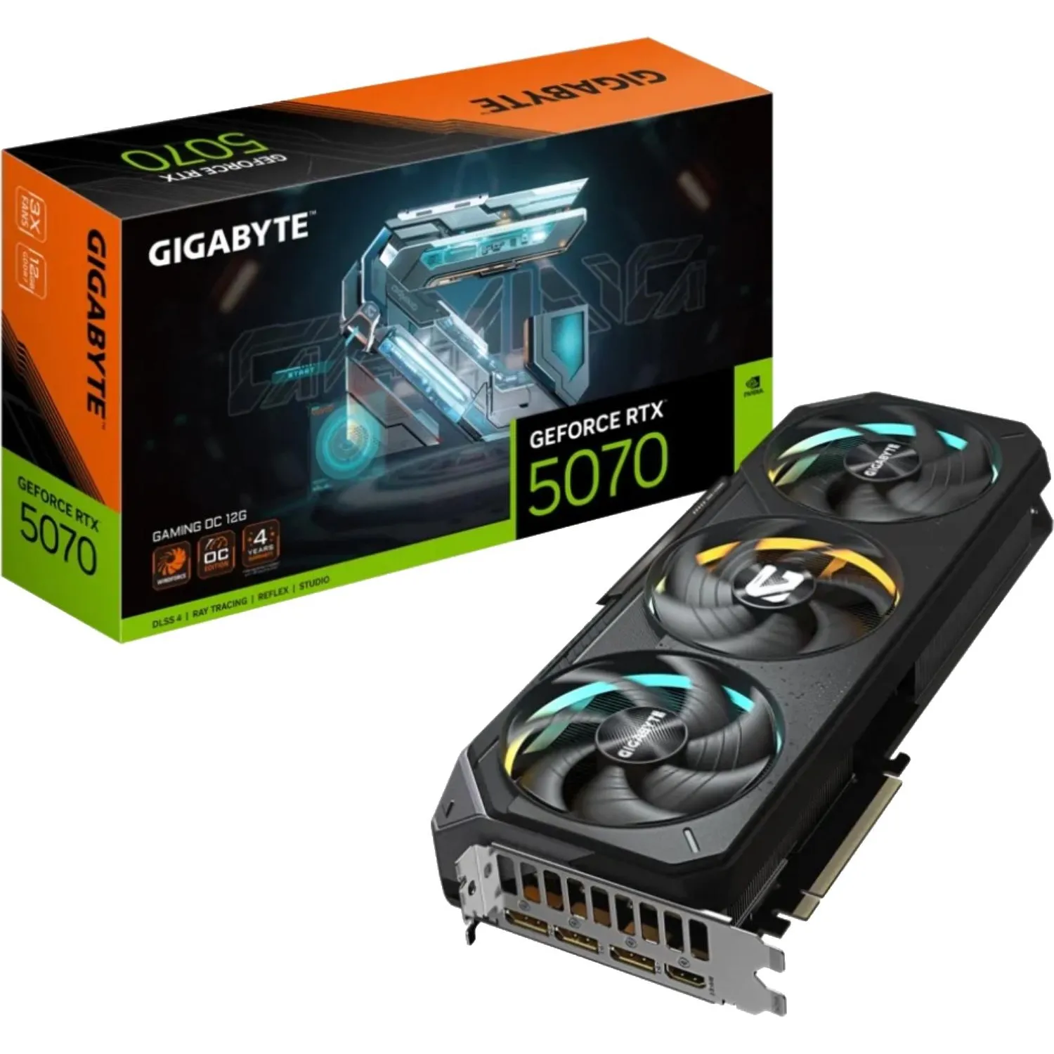 Видеокарта GIGABYTE RTX5070 12GB (GV-N5070GAMING OC-12GD) - фото 9