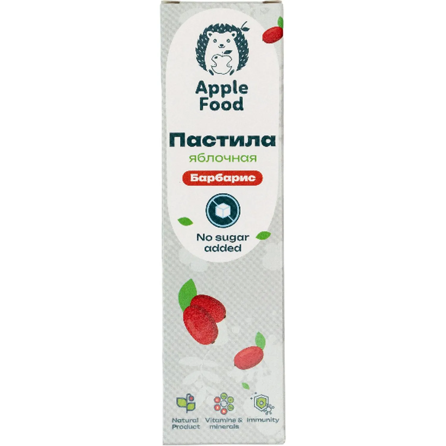 Пастила Apple Food слив_барб_гр_абр_клуб_лес.яг_виш_ябл (960г) 40гx24шт/уп - фото 11