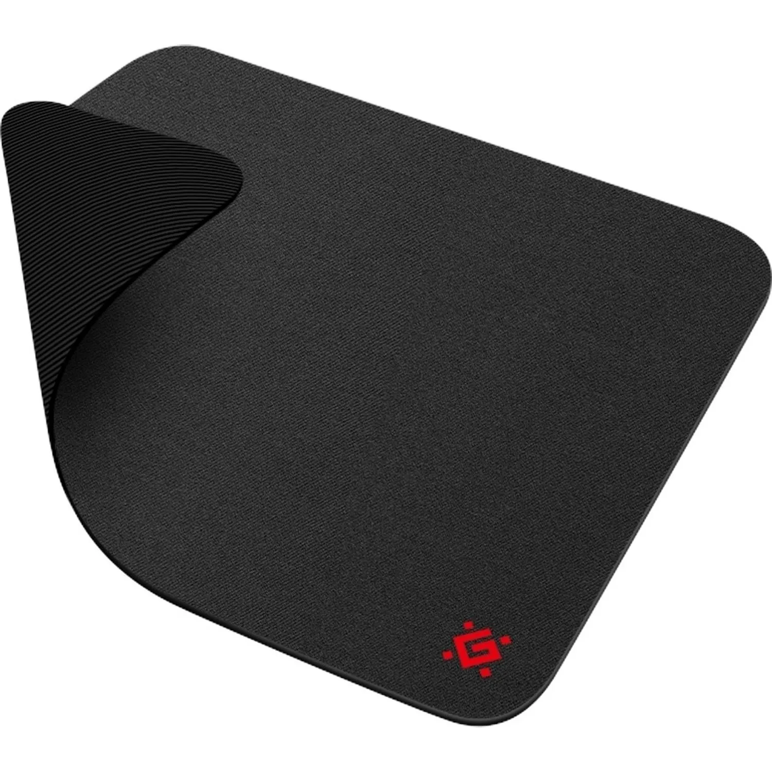 Коврик для мыши Defender Black S 250x350x3 мм, игровой ткань+резина (50017) - фото 2