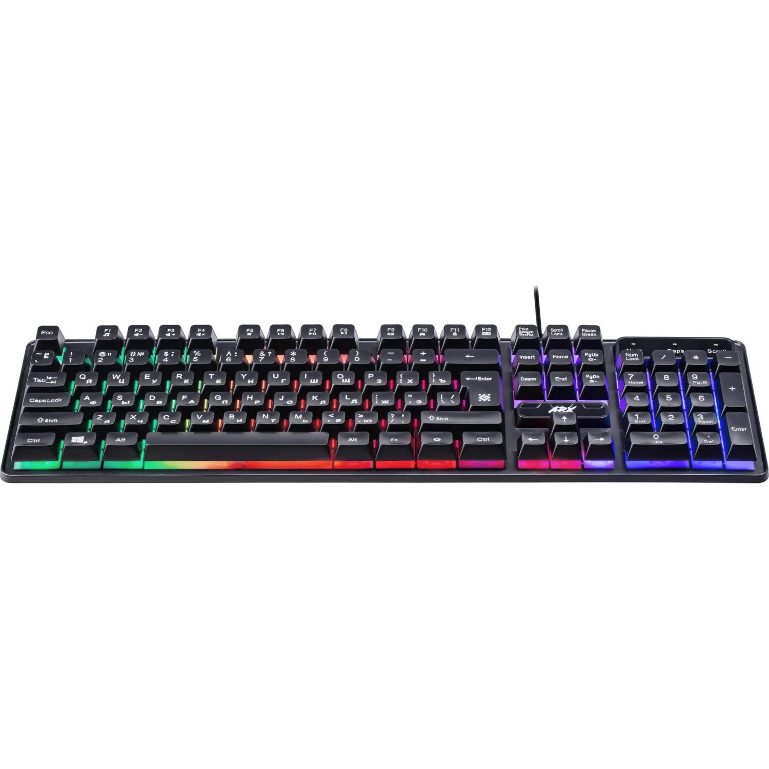 Клавиатура Defender Arx GK-196L RU проводн.игровая, радужн. подсветка 45196 - фото 5