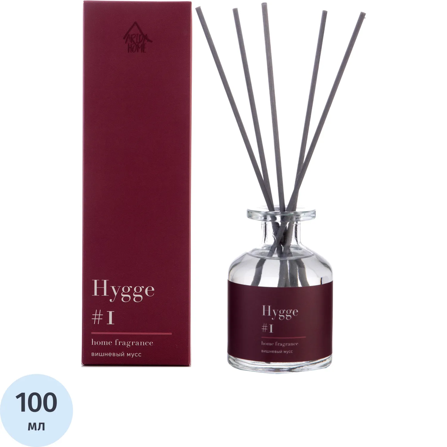 Аромадиффузор Аромат для дома Hygge 1  Вишневый мусс 100 мл, АР 100-045 - фото 1