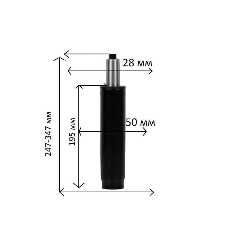 Газлифт для кресла BSL_Echair 100 черный, 4 класс нагрузка до 200 кг - фото 2