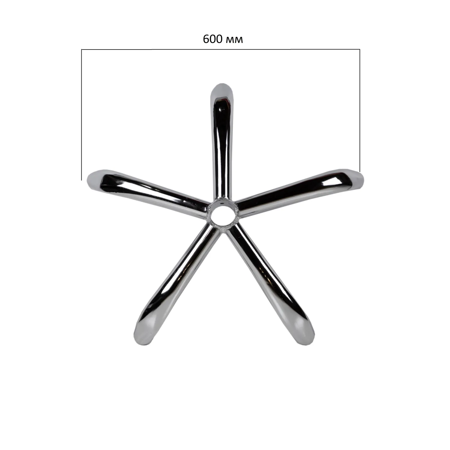Крестовина для кресла BSL_EChair D 600 мм хром без кожуха - фото 3