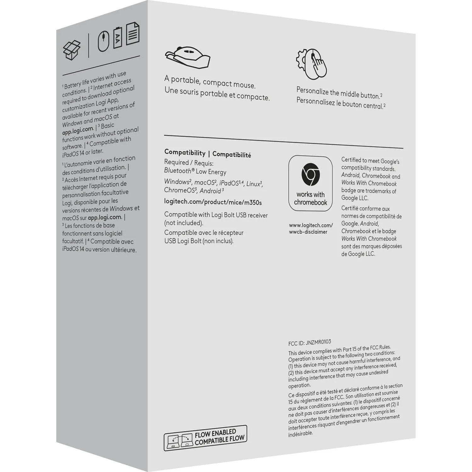 Мышь компьютерная Logitech беспр. M350S Pebble 2 BT TONAL WHITE 910-007013 - фото 8