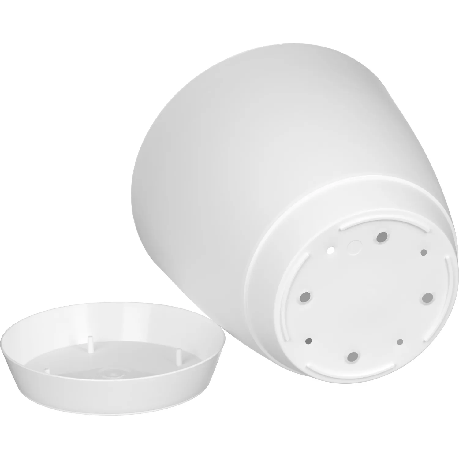 Горшок для цветов Flora 3,2л с поддоном (белый), 231600829/00 - фото 4